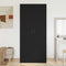 vidaXL Wardrobe with Storage Black 90 x 52 x 200 cm Engineered wood