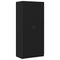 vidaXL Wardrobe with Storage Black 90 x 52 x 200 cm Engineered wood