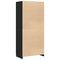 vidaXL Wardrobe with Storage Black 90 x 52 x 200 cm Engineered wood