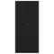 vidaXL Wardrobe with Storage Black 90 x 52 x 200 cm Engineered wood