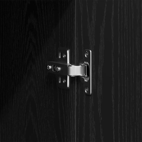 vidaXL Wardrobe with Drawer Black oak 80 x 52 x 180 cm Engineered wood