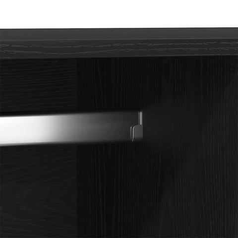 vidaXL Wardrobe with Drawer Black oak 80 x 52 x 180 cm Engineered wood