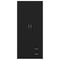 vidaXL Wardrobe with Drawer Black oak 80 x 52 x 180 cm Engineered wood