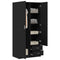 vidaXL Wardrobe with Drawer Black oak 80 x 52 x 180 cm Engineered wood