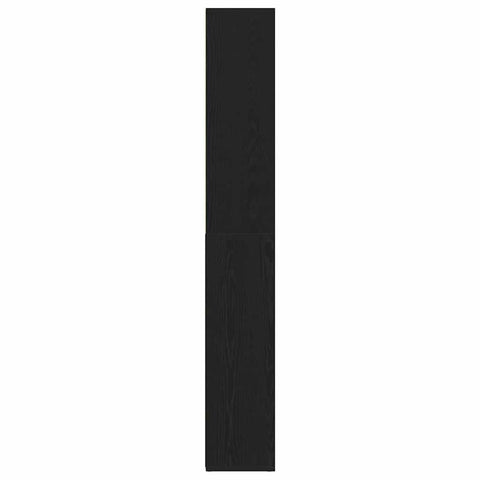 vidaXL Book Cabinet Black Oak 155 x 24 x 160 cm Engineered Wood