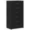 vidaXL Sideboard with 6 Drawers Black Oak 50x34x96 cm Engineered Wood