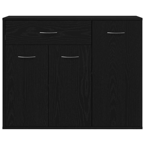 vidaXL Sideboard Black Oak 88x30x70 cm Engineered Wood