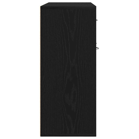 vidaXL Sideboard Black Oak 88x30x70 cm Engineered Wood
