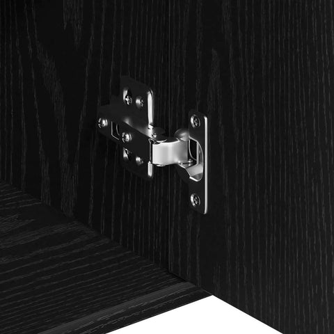 vidaXL Sideboard Black Oak 88x30x70 cm Engineered Wood
