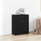 vidaXL Sideboard with Drawer Black 60 x 30 x 75 cm Engineered wood