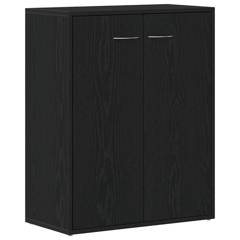 vidaXL Sideboard Black Oak 60x30x75 cm Engineered Wood