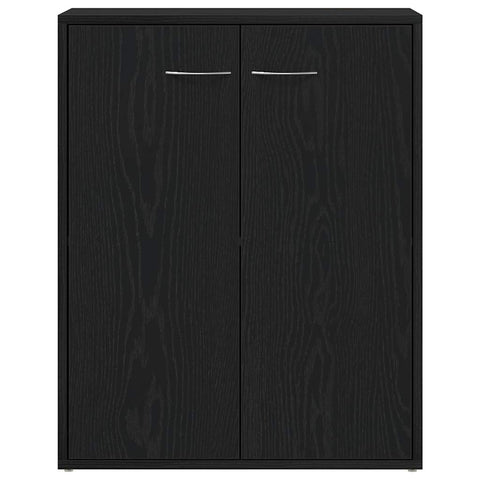 vidaXL Sideboard Black Oak 60x30x75 cm Engineered Wood
