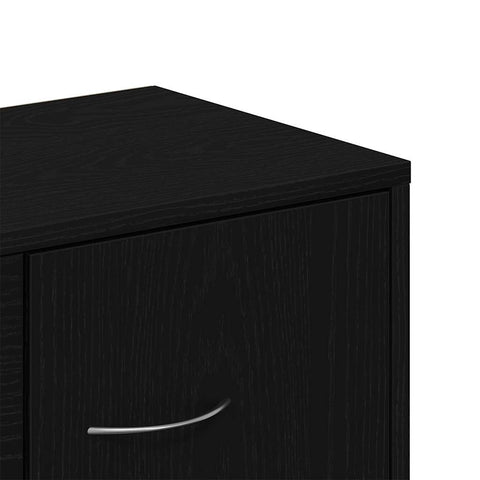 vidaXL Sideboard Black Oak 60x30x75 cm Engineered Wood