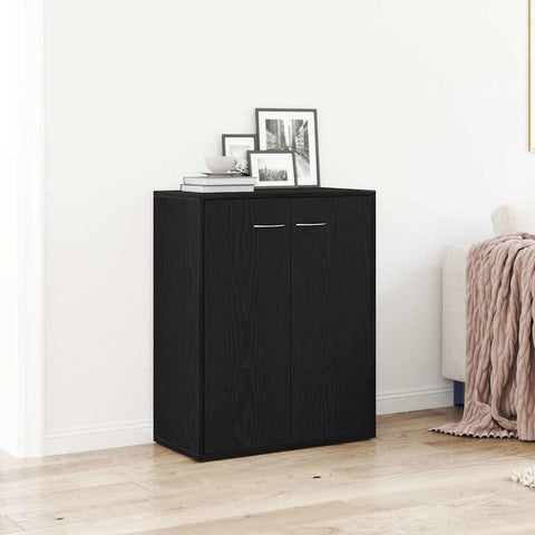 vidaXL Sideboard Black Oak 60x30x75 cm Engineered Wood