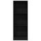 vidaXL Bookcase Black Oak 40x24x109 cm Engineered Wood