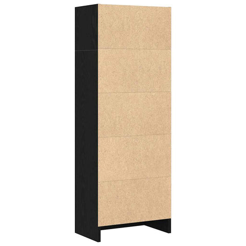vidaXL Bookcase Black Oak 40x24x109 cm Engineered Wood