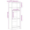 vidaXL Bookcase Black Oak 40x24x109 cm Engineered Wood