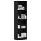 vidaXL Bookcase Black Oak 40x24x143 cm Engineered Wood