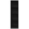 vidaXL Bookcase Black Oak 40x24x143 cm Engineered Wood