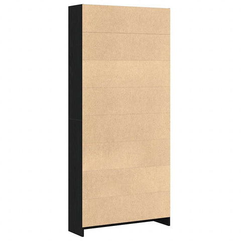 vidaXL Bookcase Black Oak 80x24x176 cm Engineered Wood