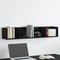vidaXL Wall Shelf Black oak 100 x 18 x 18 cm Engineered Wood