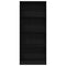 vidaXL Bookcase Black oak 60 x 24 x 143 cm Engineered wood