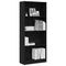 vidaXL Bookcase Black oak 60 x 24 x 143 cm Engineered wood