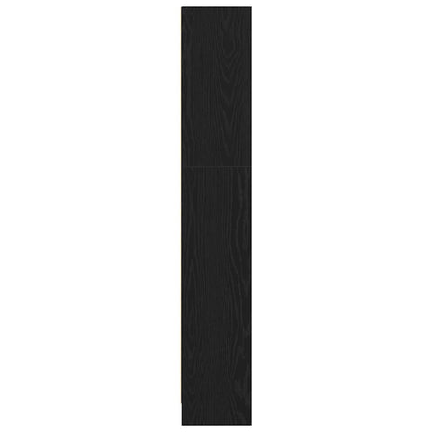 vidaXL Bookcase Black oak 60 x 24 x 143 cm Engineered wood