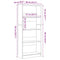 vidaXL Bookcase Black oak 60 x 24 x 143 cm Engineered wood