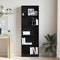vidaXL Bookcase Black oak 60 x 24 x 176 cm Engineered wood