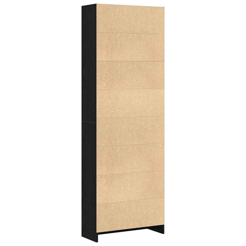 vidaXL Bookcase Black oak 60 x 24 x 176 cm Engineered wood