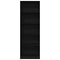 vidaXL Bookcase Black oak 60 x 24 x 176 cm Engineered wood
