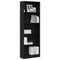 vidaXL Bookcase Black oak 60 x 24 x 176 cm Engineered wood