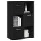 vidaXL Book Cabinet/Room Divider Black Oak 60.5x30x90cm Engineered Wood