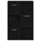 vidaXL Book Cabinet/Room Divider Black Oak 60.5x30x90cm Engineered Wood