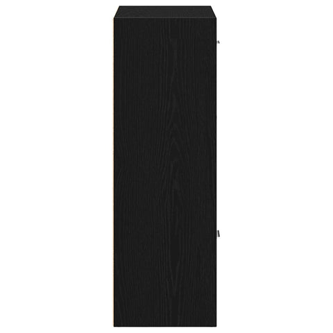 vidaXL Book Cabinet/Room Divider Black Oak 60.5x30x90cm Engineered Wood
