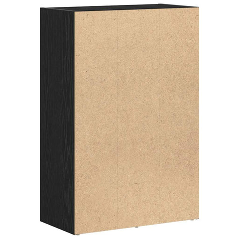 vidaXL Book Cabinet/Room Divider Black Oak 60.5x30x90cm Engineered Wood