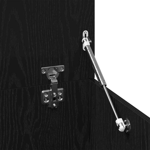 vidaXL Coffee Table Black oak 150 x 50 x 35 cm Engineered wood