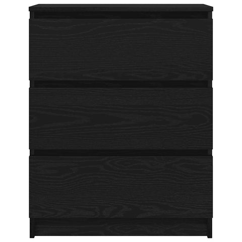 vidaXL Sideboard Black Oak 60x35x76 cm Engineered Wood