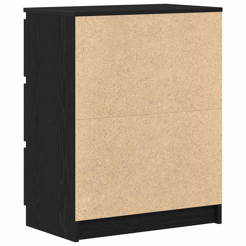 vidaXL Sideboard Black Oak 60x35x76 cm Engineered Wood