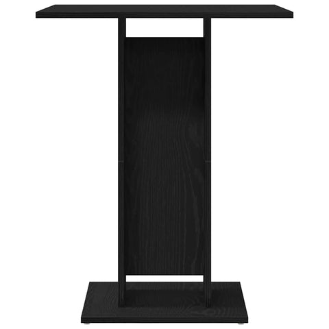 vidaXL Bistro Table Black Oak 60x60x75 cm Engineered Wood