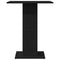 vidaXL Bistro Table Black Oak 60x60x75 cm Engineered Wood