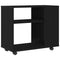 vidaXL Side Table Black Oak 70x35x60 cm Engineered Wood