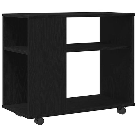 vidaXL Side Table Black Oak 70x35x60 cm Engineered Wood
