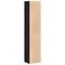 vidaXL Book Cabinet Black oak 36 x 30 x 171 cm Engineered Wood