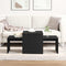vidaXL Black Oak Nesting Tables - 100x48x40 cm - Made from Engineered Wood