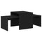 vidaXL Black Oak Nesting Tables - 100x48x40 cm - Made from Engineered Wood