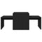 vidaXL Black Oak Nesting Tables - 100x48x40 cm - Made from Engineered Wood