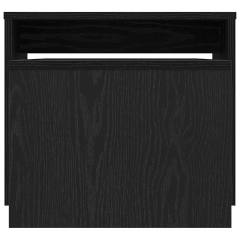 vidaXL Black Oak Nesting Tables - 100x48x40 cm - Made from Engineered Wood