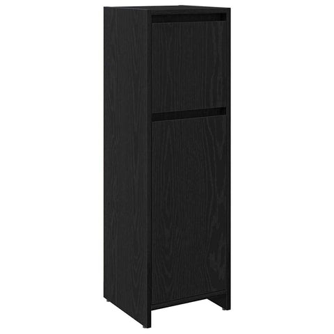 vidaXL Bathroom Cabinet Black Oak 30 x 30 x 95 cm Engineered Wood